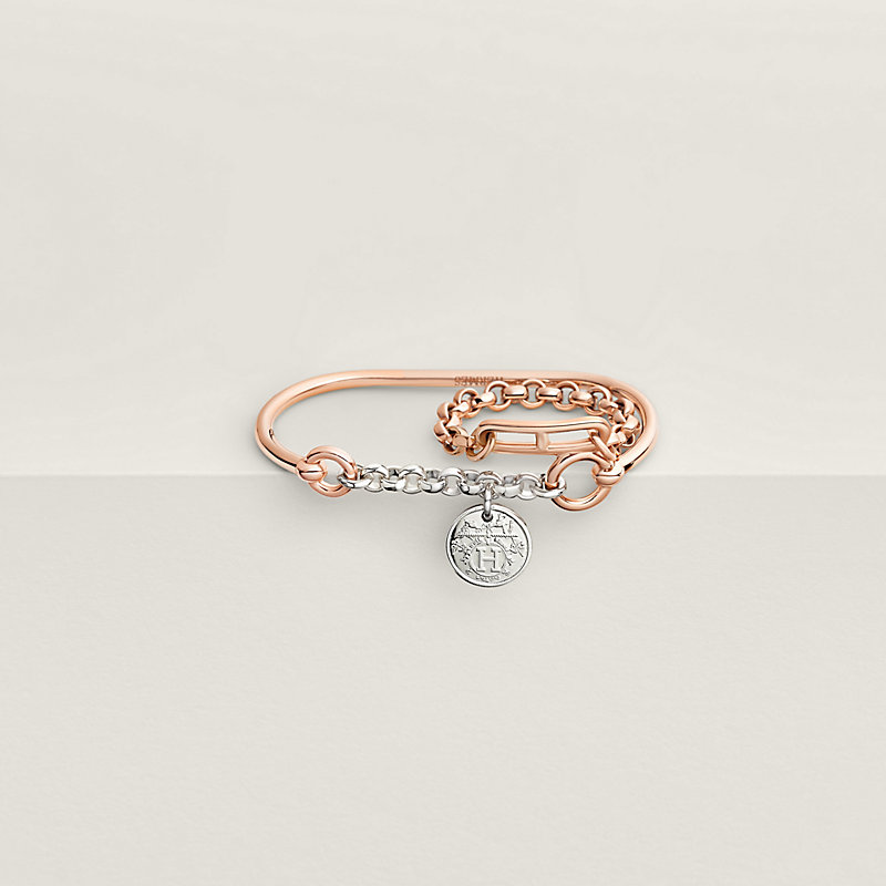 【HERMES】Doppelter Nagelring Mix and H double ring | Hermès USA